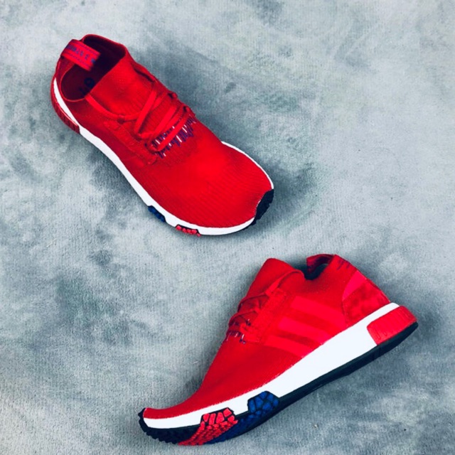 GIÀY THỂ THAO NAM NỮ NMD RACER PRIMEKNIT ASH FULL RED MEN'S AND WOMEN'S FASHION