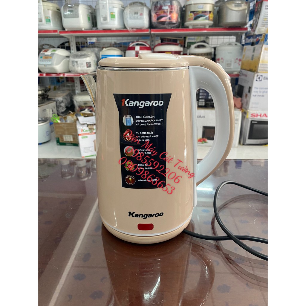 Bình đun siêu tốc Kangaroo 1.5 lít KG-18K1 - Hàng  95%