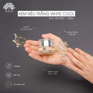 🌻 Kem siêu trắng Naga White cool dưỡng da, trắng sáng, mịn màng 30gr🌻