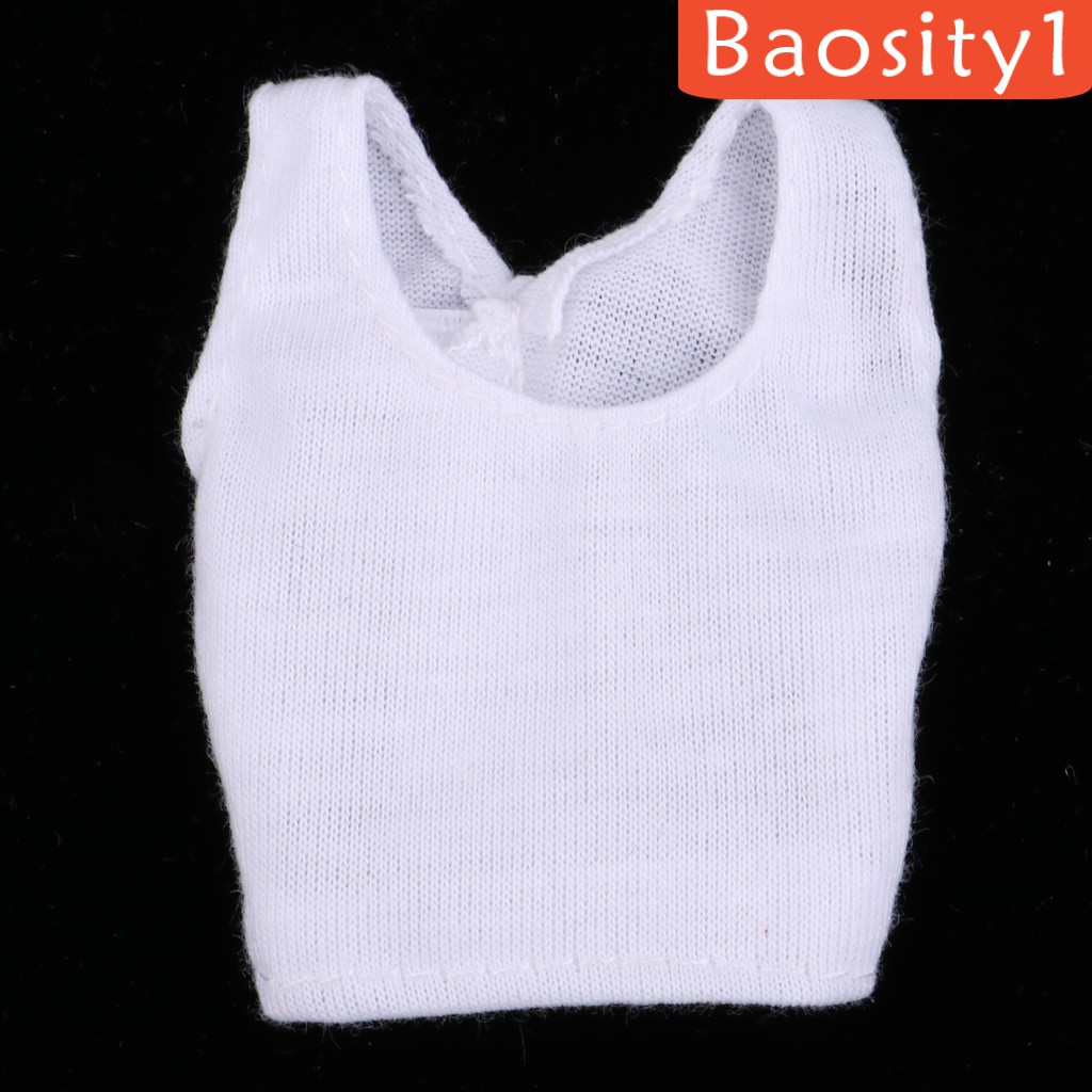 Bộ quần áo hai mảnh gồm áo ba lỗ và quần thời trang đơn giản dành cho búp bê 30cm