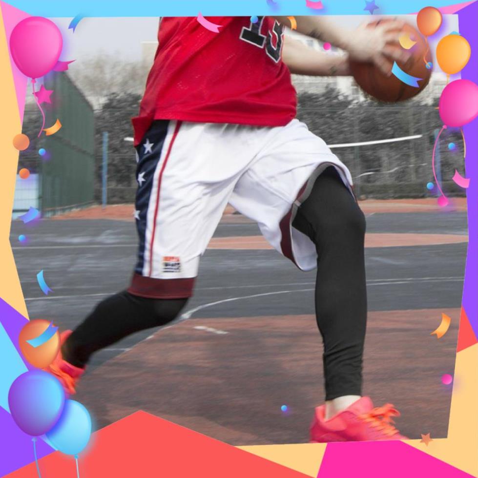 re43 🎈Future🎈 Tất ống chân mềm bảo vệ đầu gối khi chơi bóng rổ thời trang