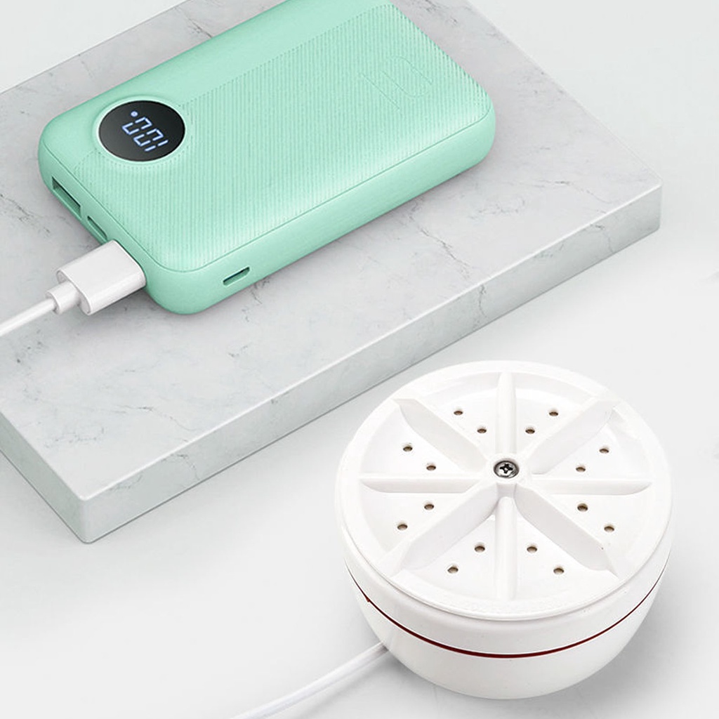 [Hàng Sẵn] Máy giặt mini Thiết kế có thể gập lại Làm sạch Chu trình tự động USB di cho vớ【Wyoming060】