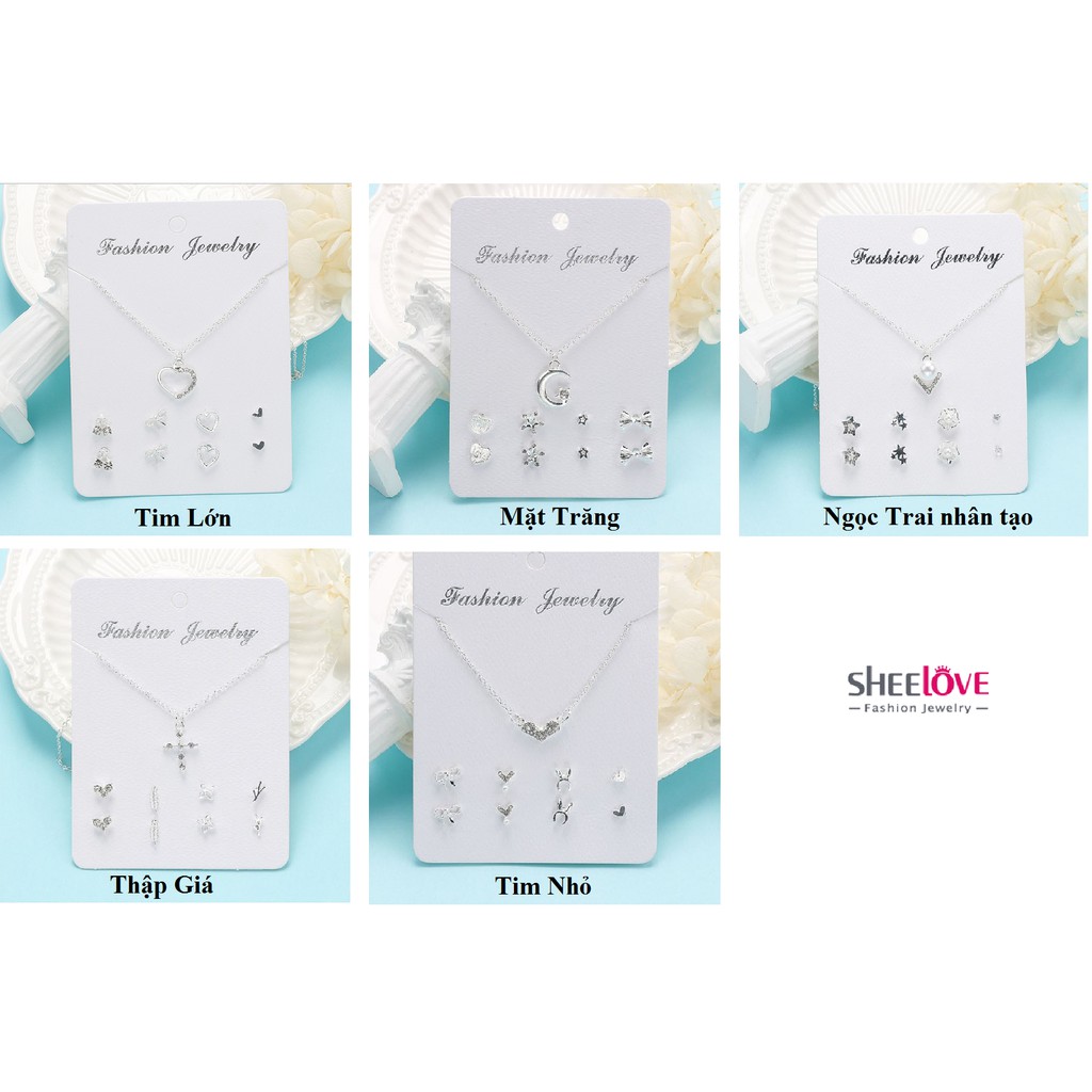 Combo Dây chuyền và Bốn bông tai sang chảnh hấp dẫn ngay từ cái nhìn đầu tiên 2020 BTS-039