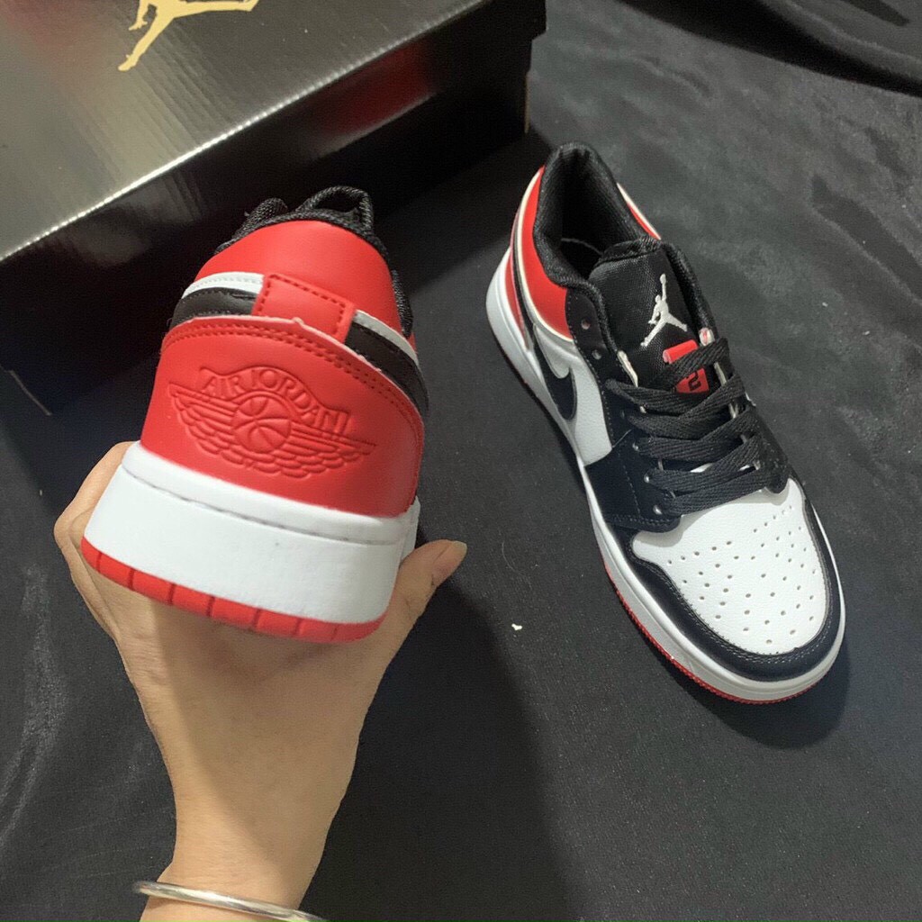 Giày Sneaker Jordan 1 Trắng Đỏ Cao Cấp Full Size Nam Nữ | BigBuy360 - bigbuy360.vn