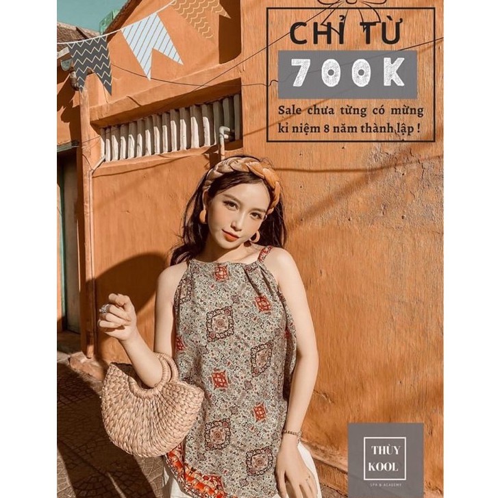 Set áo yếm quần đũi đi biển tặng kèm kính như ảnh❤️