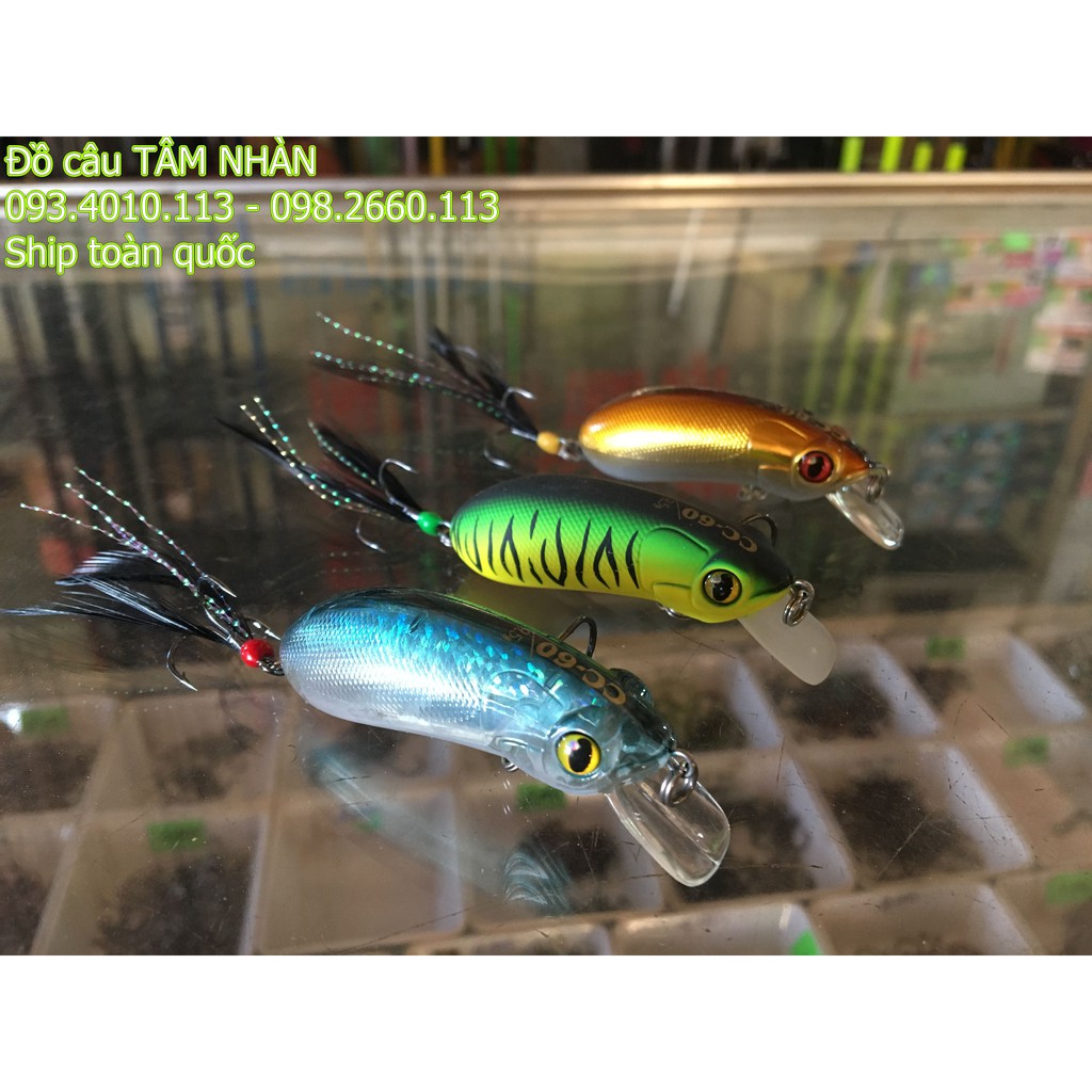 [Hình thật][Hàng chính hãng] 01 con mồi CC60 Lure Fans chuyên dùng câu cá Lóc, Chẽm .v.v.