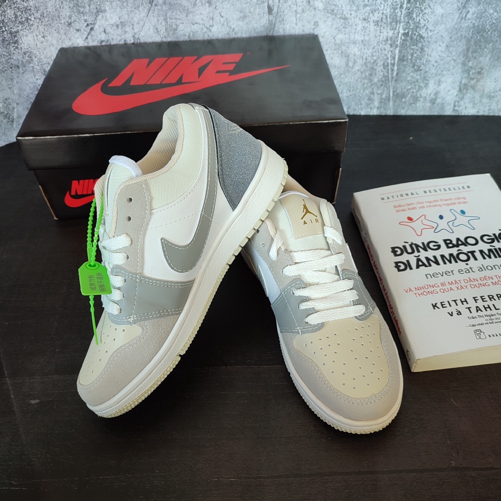 Giày thể thao Jordan xám paris cổ thấp, Giày Sneaker Paris JD1 Hàng Cao Cấp Full Box + Bill | BigBuy360 - bigbuy360.vn