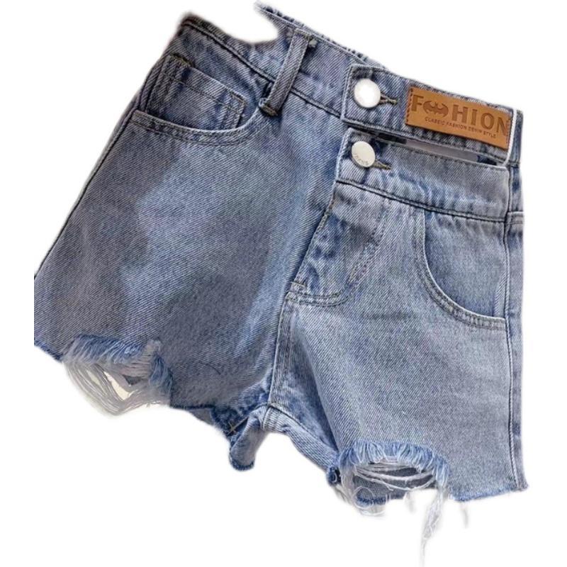 Quần Short Jean Thiết Kế Dễ Thương Cho Bé Gái