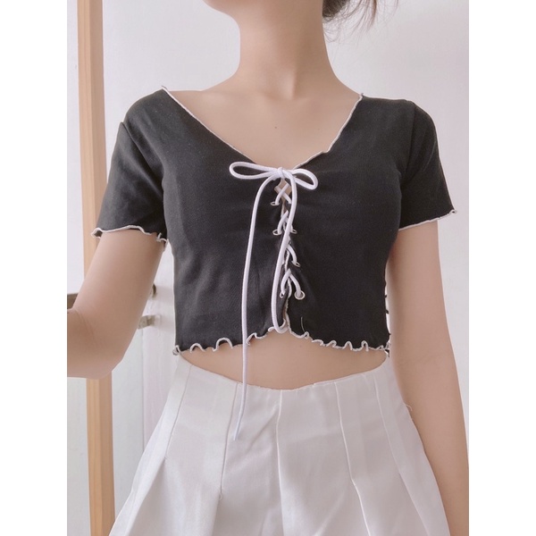 ÁO CROPTOP XỎ DÂY