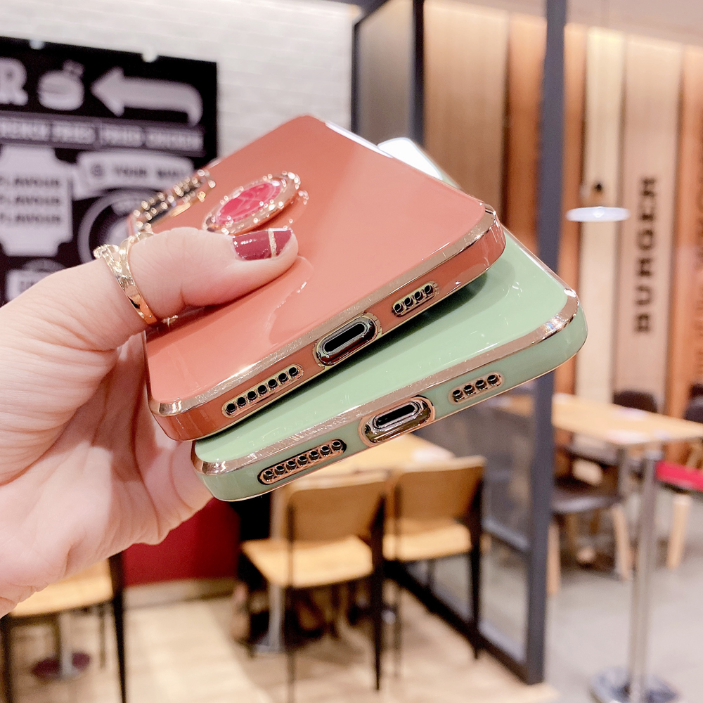 Ốp điện thoại tpu có giá đỡ nhẫn thích hợp cho IPhone 13 12 11 Pro Max Mini X XS Max XR 7 8 Plus Se 2020