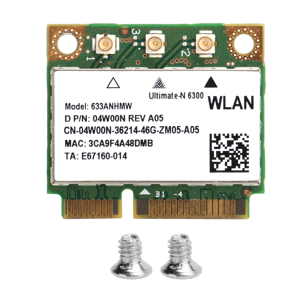 Card Wifi Không Dây Mini Pci-E 450m 2.4 / 5ghz Cho Laptop Asus Dell