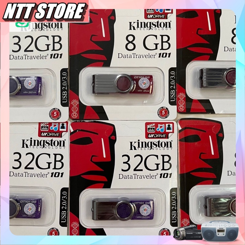 Usb KT hàng nhập khẩu mới 100%  8gb / 16gb / 32gb / 64gb  chuẩn 2.0  bảo hành 12 tháng (giao mẫu ngẫu nhiên) - NTT Store