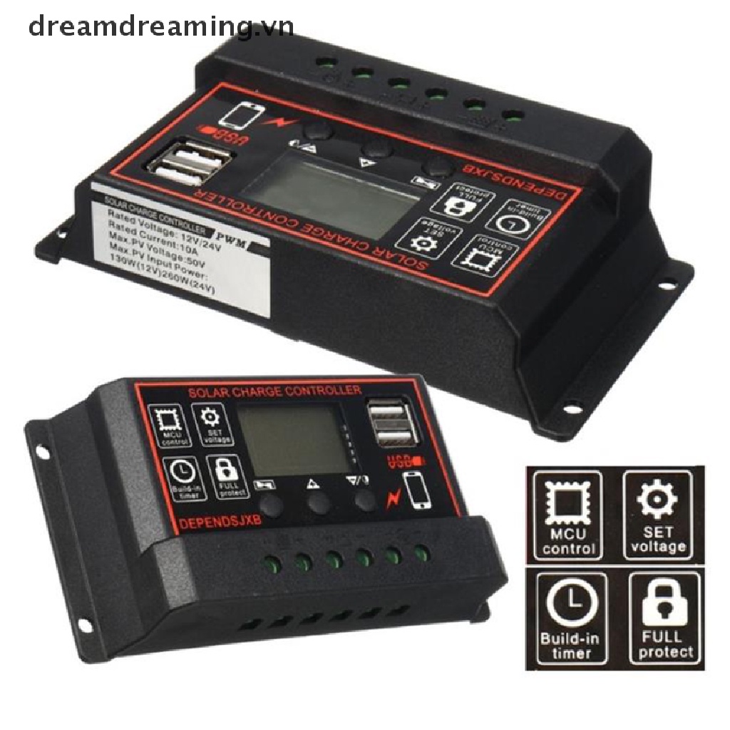 Tấm Sạc Năng Lượng Mặt Trời 10a-60a MPPT 12V / 24V Chất Lượng Cao
