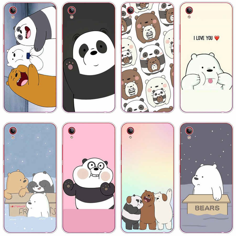 Ốp silicon Mềm In Hình Gấu We Bare Bears Cho Vivo Y53 / Y55 / Y91 / Y91C / S1 2019 / S1 Pro