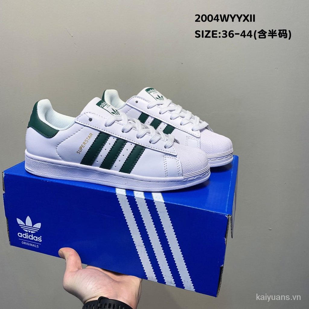 Giày Thể Thao Adidas Originals Superstar Đế Mềm Màu Xanh Dương Cổ Điển Dễ Phối Đồ