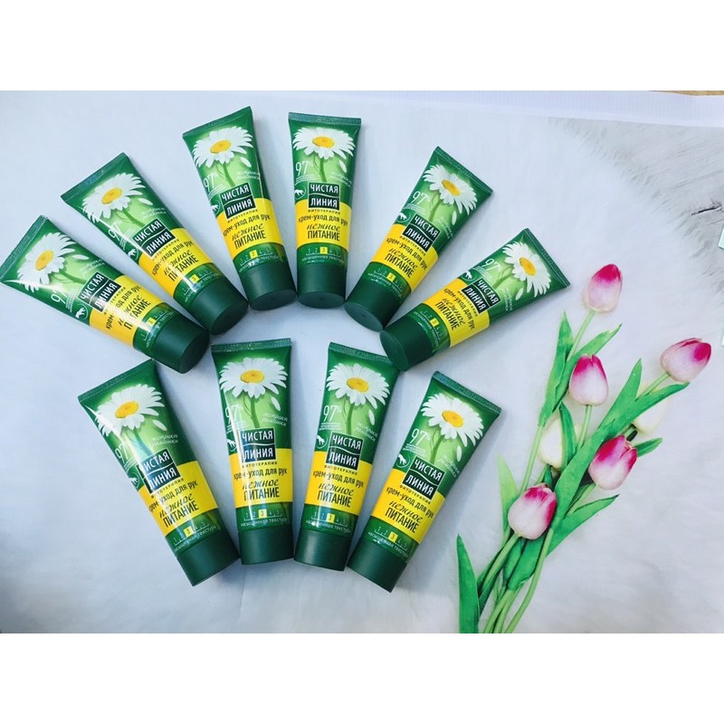 Kem dưỡng da tay Pure Line mầm lúa mì ,kem dưỡng hoa cúc 75 ml