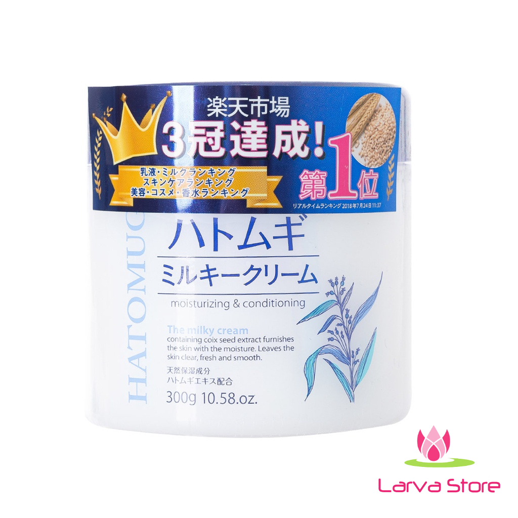 Kem Dưỡng Hatomugi Cấp Ẩm Da Mặt 300g Moisturizing Conditioning The Milky Cream