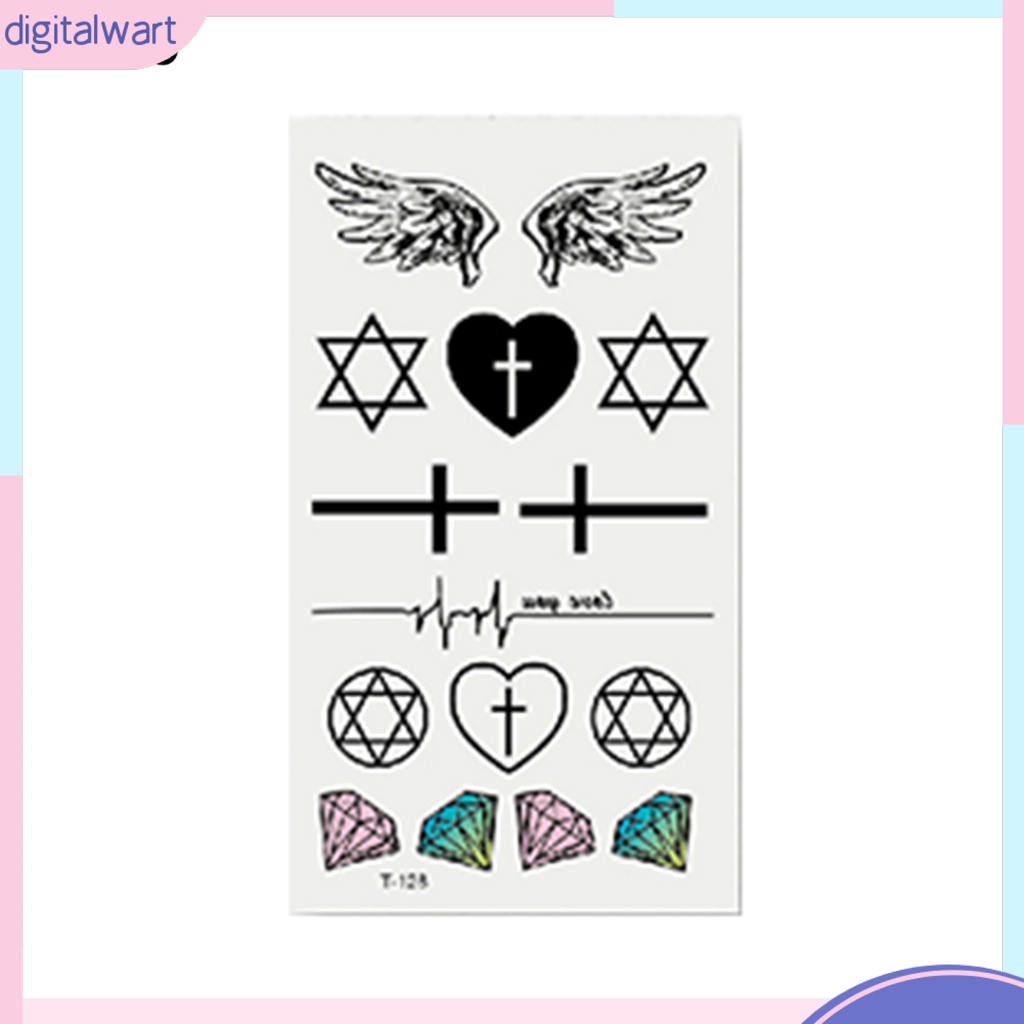 Nhãn dán hình xăm nhiều họa tiết nghệ thuật thời trang phong cách cá tính