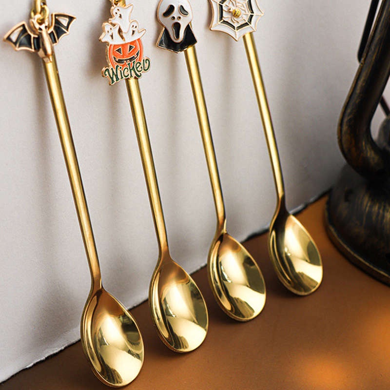 Bộ Muỗng Nĩa Inox Hình Halloween Ngộ Nghĩnh