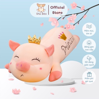 Heo bông vương miệng lông nhung mềm min size 1m1-1m4.shop gấu bông sha béo