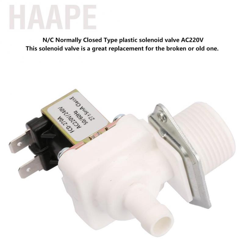 Van điện từ bằng nhựa AC 220V N/C cho máy làm đá