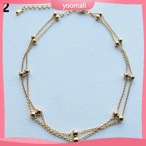 Lắc Chân Hai Lớp Xỏ Hạt Quyến Rũ Cho Nữ
