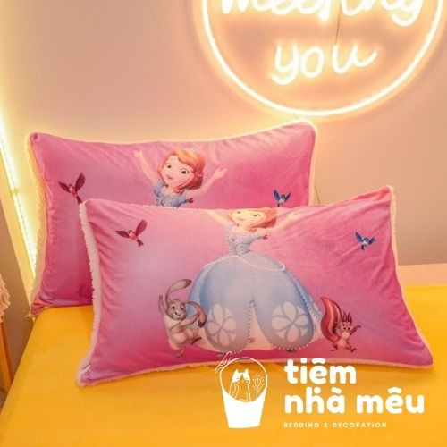 [ HÀNG LOẠI 1] Gối trẻ em cotton 100% ✨Tiệm Nhà Mêu ✨ Gối dành cho trẻ em từ 2 tuổi đến 7 tuổi Nhiều Mẫu Cute size 35x50