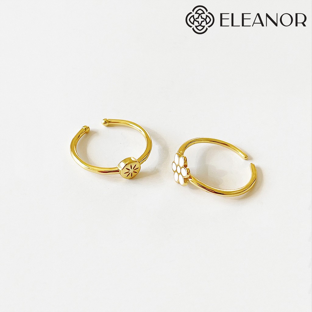 Nhẫn Eleanor Mạ Vàng 14K Nữ Tính, Vintage Cho Nữ