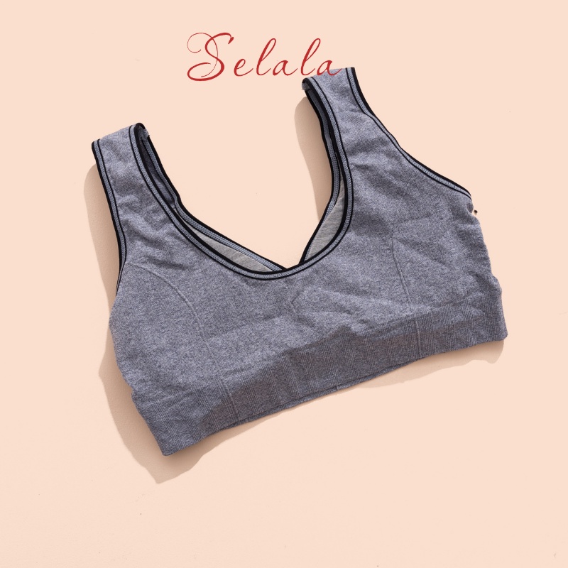 Áo Bra Tập Gym Yoga Selala Cotton Thấm Hút Siêu Tốt, Co Giãn Thoải Mái AGY02