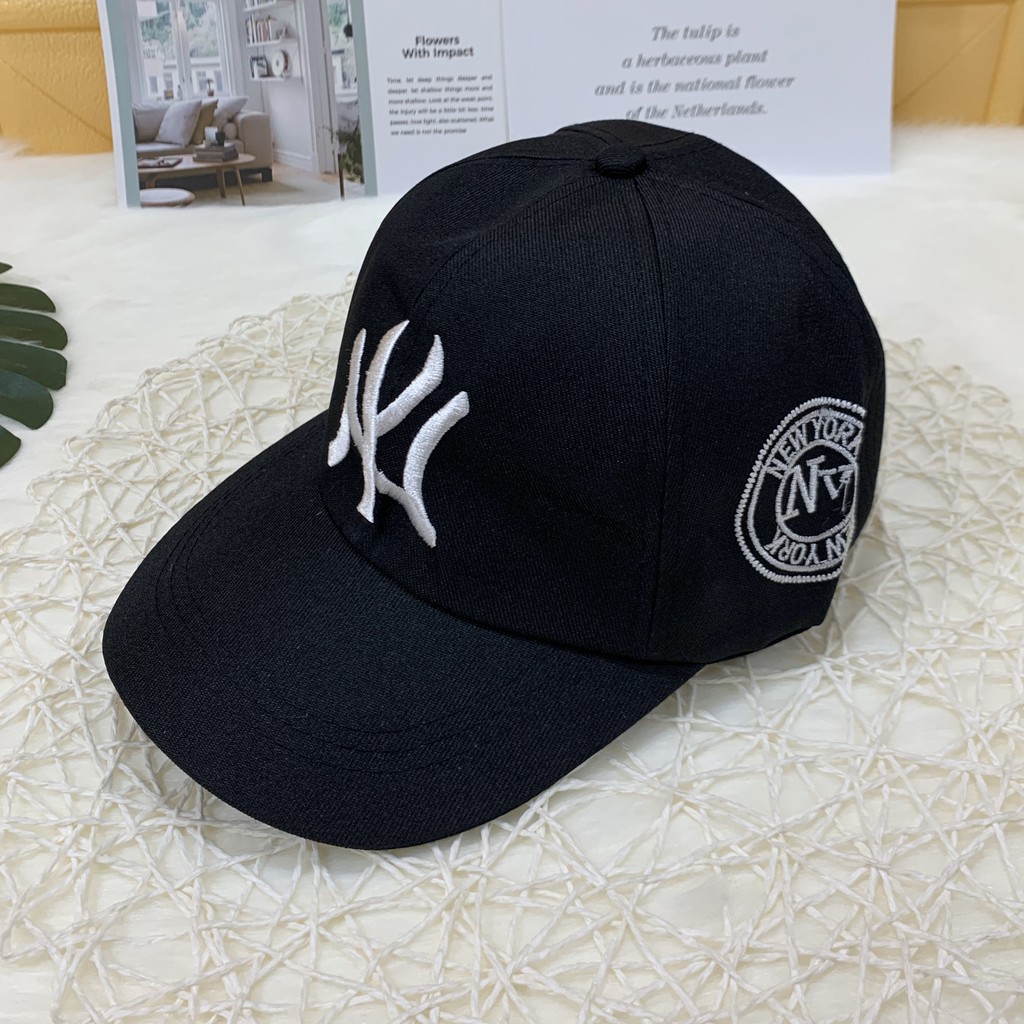 (Có 2 Màu) Nón Mũ lưỡi trai Unisex nam nữ thêu NYY NewYorrkk làm từ vải 100% cotton thoáng khí