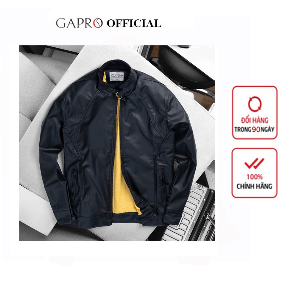 Áo khoác da nam lót lông cao cấp Gapro Fashion GADA077
