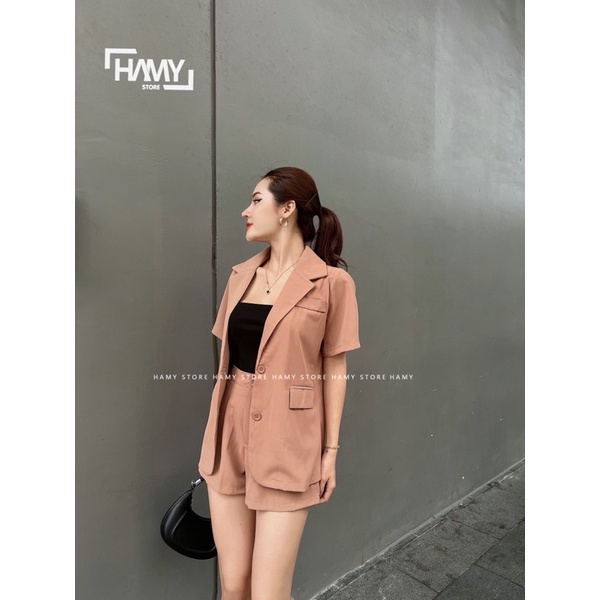 Sét Vest Áo Tay Ngắn