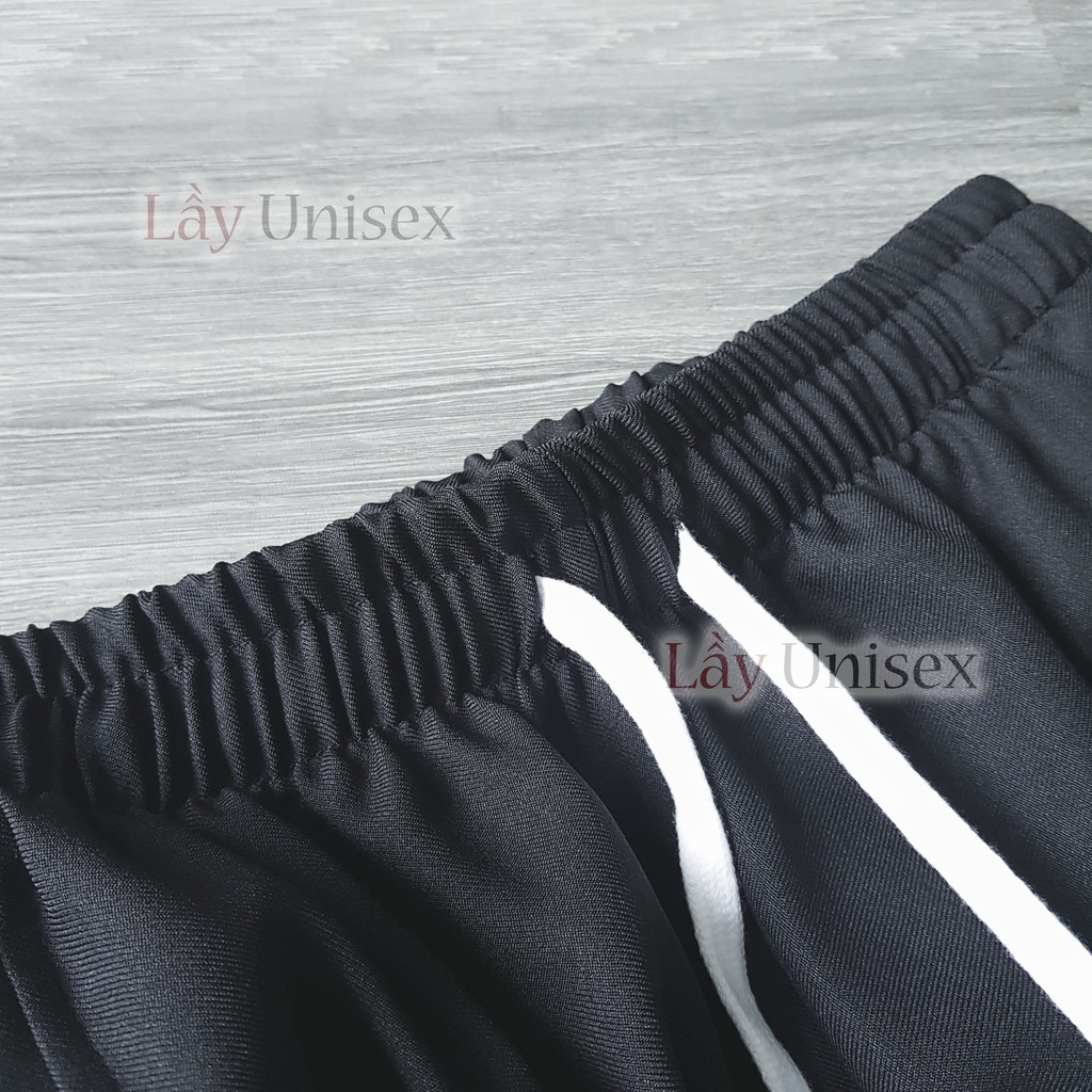 Quần culottes lưng thun đen trơn