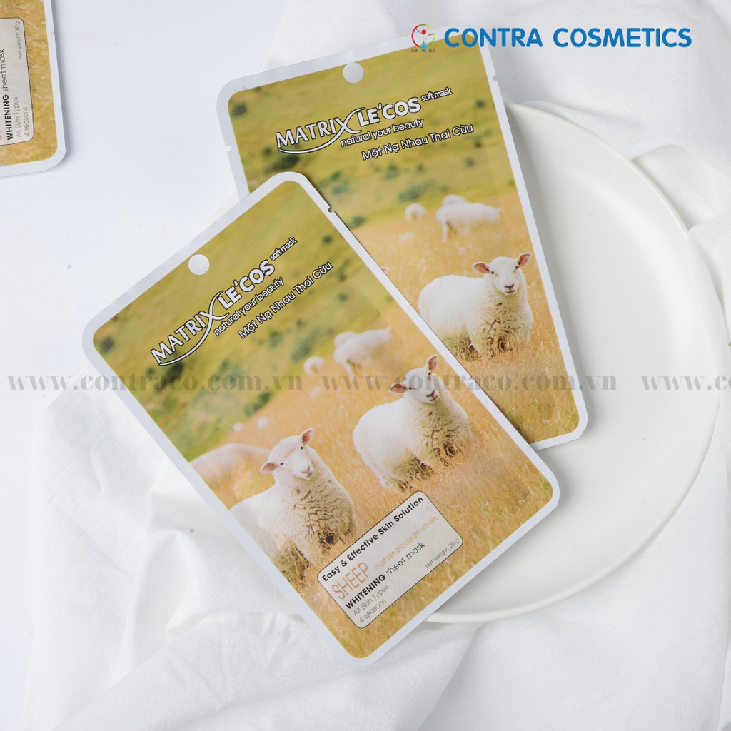 Mặt nạ NHAU THAI CỪU Matrix Lecos - Hộp 20 gói