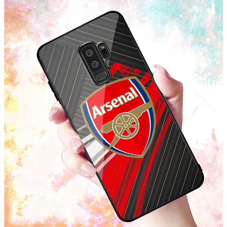 Ốp Lưng SAMSUNG GALAXY S9, S9 PLUS  mặt kính cường lực cao cấp In hình Câu Lạc Bộ Bóng Đá