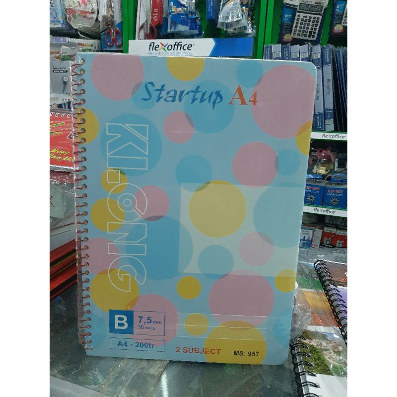 Sổ Lò Xo Hồng Hà A4 200 Trang