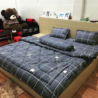 Chăn phao siêu nhẹ KHỦNG LONG XANH
