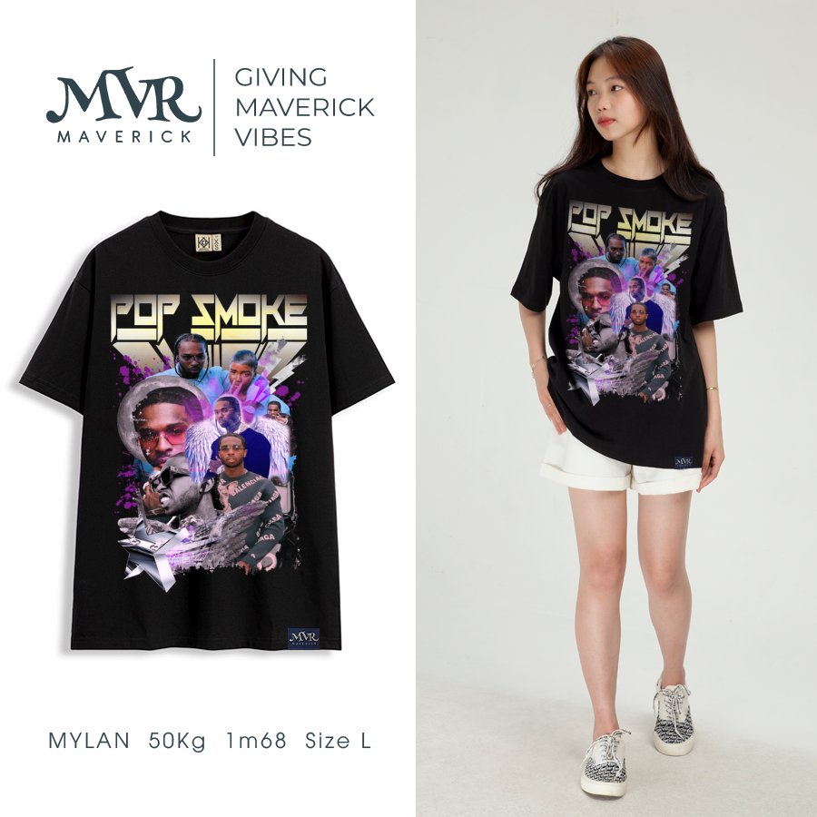 Áo thun Hip Hop Rapper Pop Smo-ke nam nữ phông nữ phong cách unisex Mỹ tee tay lỡ local Brand MVR BB4311