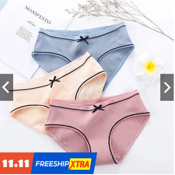 Quần Lót Nữ💖FREE SHIP💖Quần Lót Thun Gân Đính Nơ | BigBuy360 - bigbuy360.vn