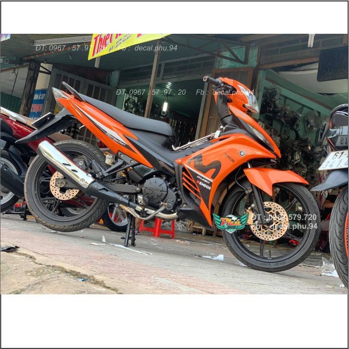 Tem Rời Exciter 135 Movistar Cam đen (C)
