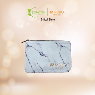 Túi đựng mỹ phẩm cao cấp bằng da MEIKO Nhật Bản