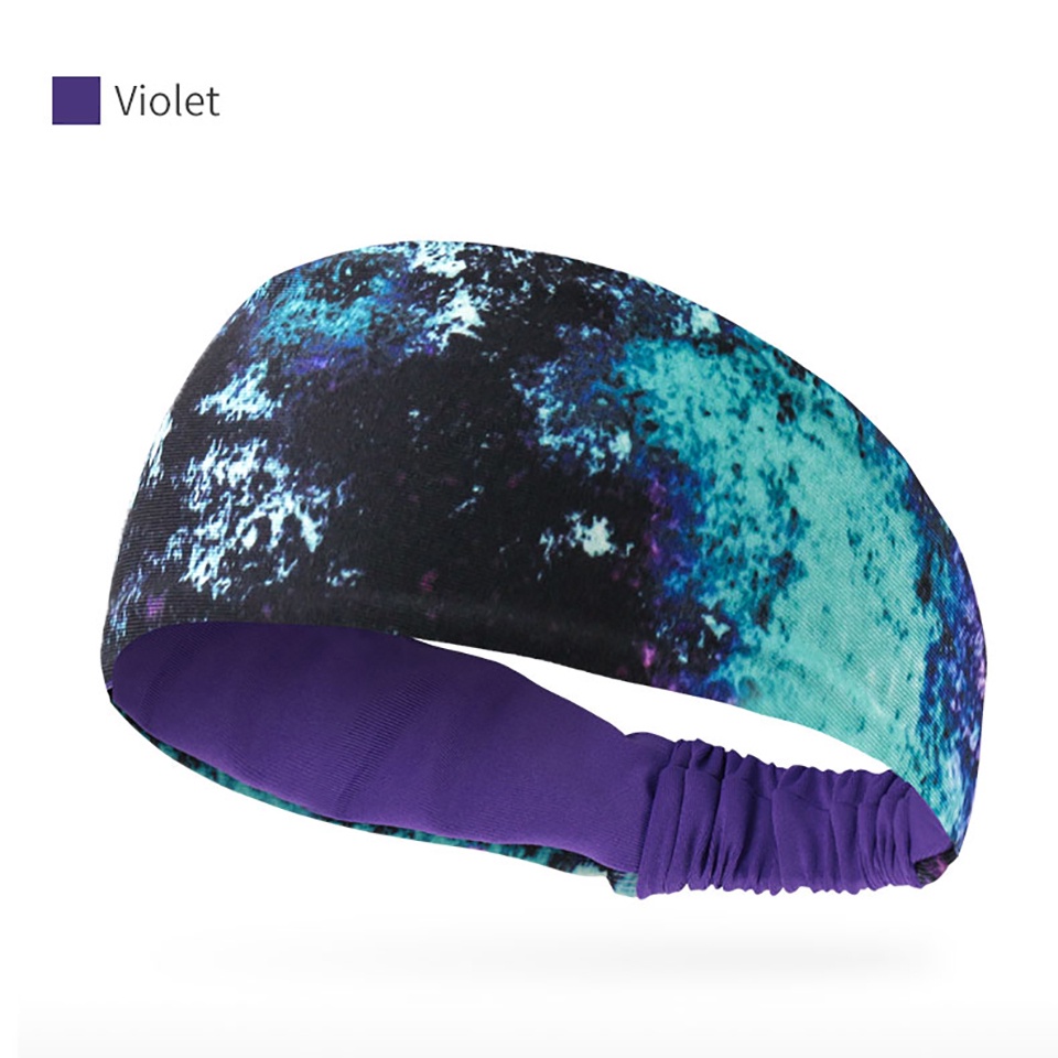 Băng đô DAYSELECT bản rộng co giãn phong cách boho dùng khi tập yoga/chạy bộ cho nữ