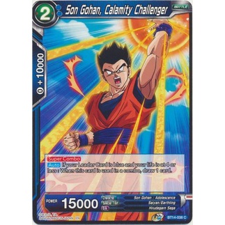 Thẻ bài Dragonball - TCG - Son Gohan, Calamity Challenger / BT14-038'