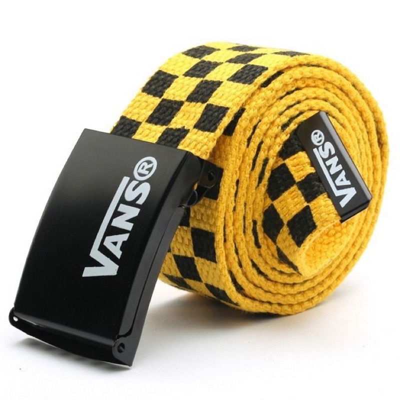 Thắt lưng Vans caro cao cấp nhiều màu khoá kim loại.