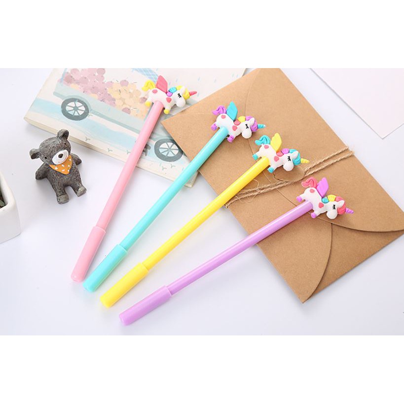 Bút Gel Nước Mực Đen Ngựa Unicorn H72