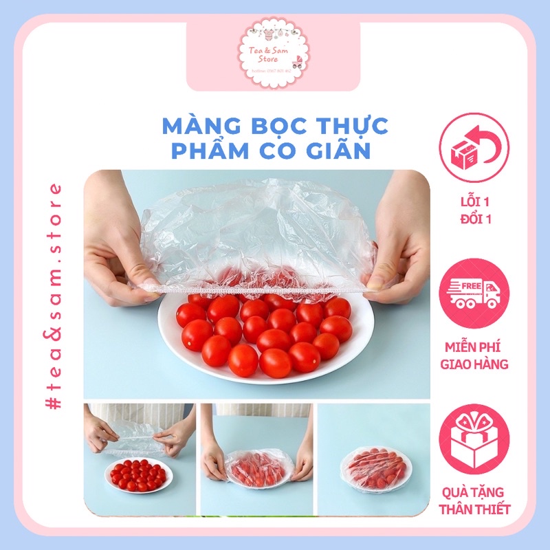 RẺ VÔ ĐỊCH  MÀNG BỌC THỰC PHẨM CO GIÃN ĐA NĂNG 100C, TIỆN LỢI  ,SIÊU SẠCH