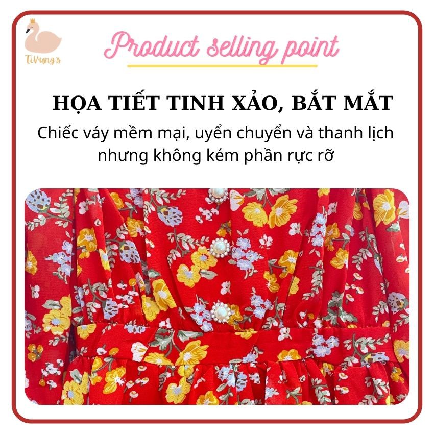 Đầm bé gái - đầm công chúa, chất liệu vải voan lụa cao cấp, thiết kế họa tiết đáng yêu - Shop TiVung chuyên đầm nữ