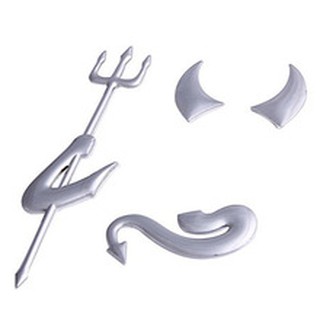 Decal hình ác quỷ dán trang trí logo xe