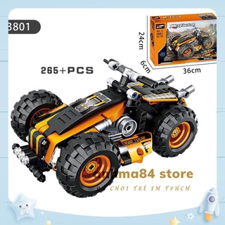 Đồ chơi LEGO xếp hình XE ĐỊA HÌNH Bánh Cao Su - 265 chi tiết - anhma84 store - cam kết y hình đăng