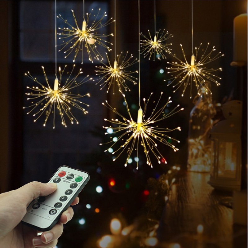 Đèn LED Dây Đồng Sợi Roi Trang Trí Nhà Cửa, Phòng Ngủ Ngoài Trời (Có điều khiển)